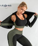 Ensemble Yoga Sans Couture 3 Pièces - Legging Femme