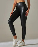 Legging Simili Cuir Sexy Club - Legging Femme