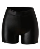 Short en Cuir Noir - Style Sexy et Taille Haute - Legging Femme